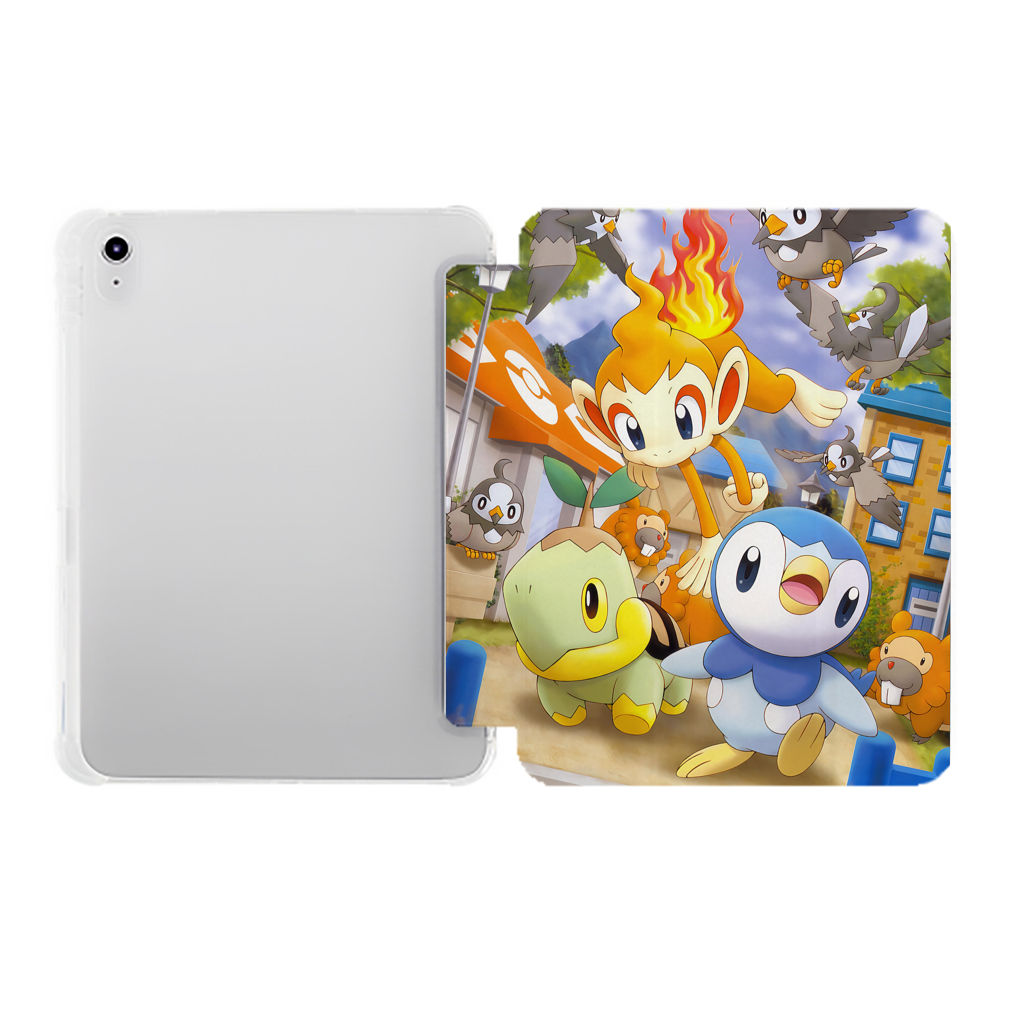 （画像用） ポケットモンスター Pokémon IPad ケース ペン収納付き 三つ折りスタンド PUレザー×シリコン 対応機種9.5/10.5/10.9インチ
